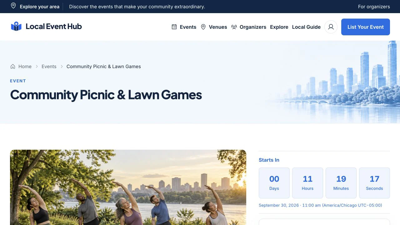 Open the event page to check its details before making plans.